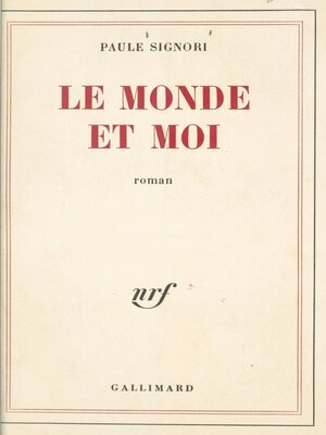 cover image of Le monde et moi